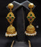 Goldplated Kundan Motif Jhumka